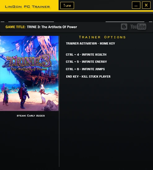 Trine 3 ~ The Artifacts of Power: Трейнер/Trainer (+4) [Early Access: Update 5] {LinGon}