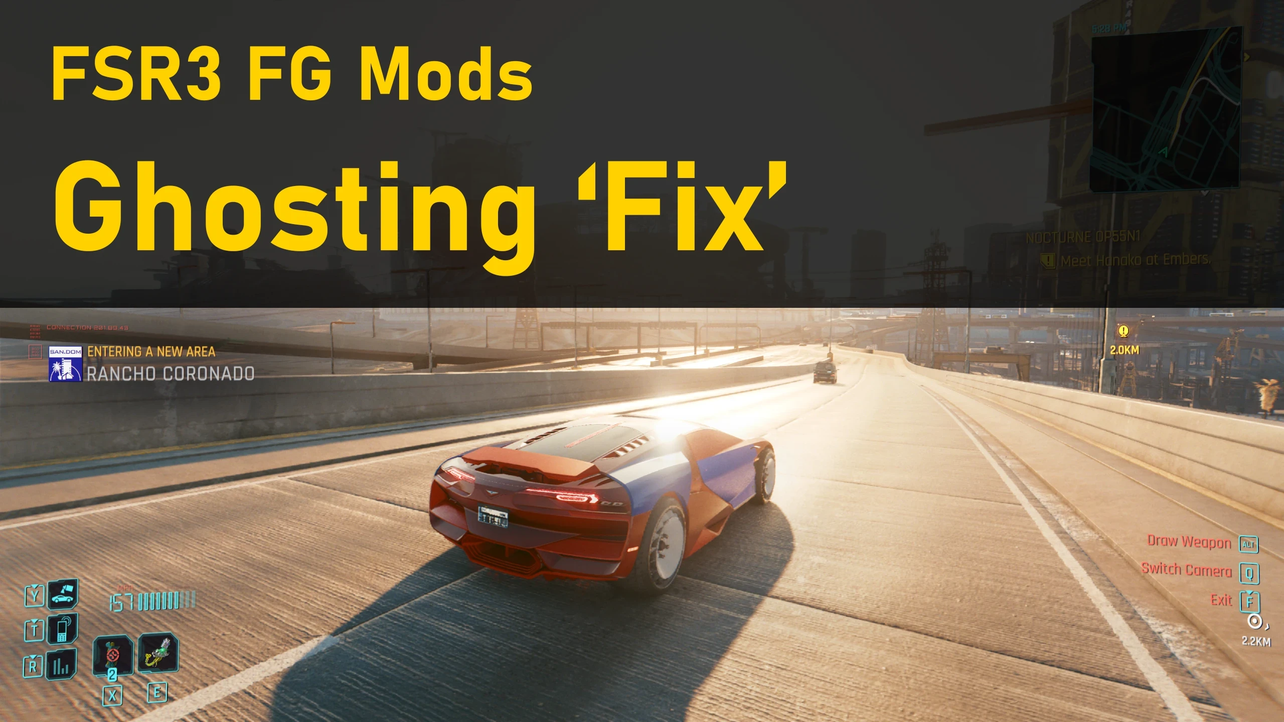 Cyberpunk 2077 "Фикс ореолов в модах AMD FSR 3"