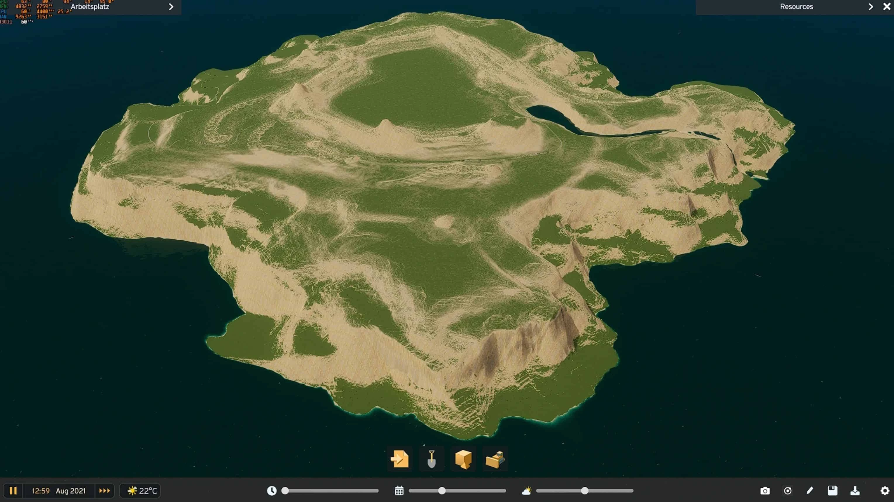 Cities: Skylines 2 "Карта - Vulcano Map"