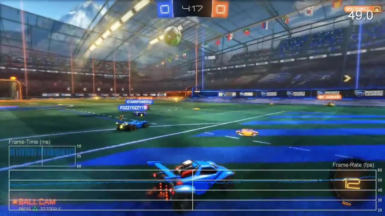 Rocket League "Тест частоты кадров PS4 - 3v3 от Digital Foundry"