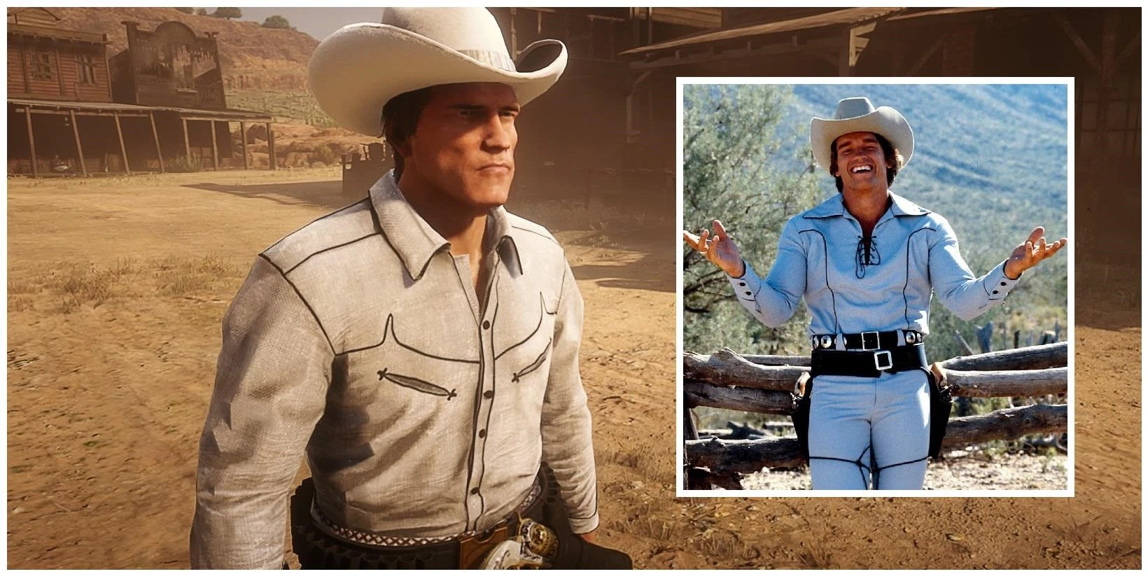 Игрок Red Dead Online создал в игре персонажа поразительно похожего на Арнольда Шварценеггера