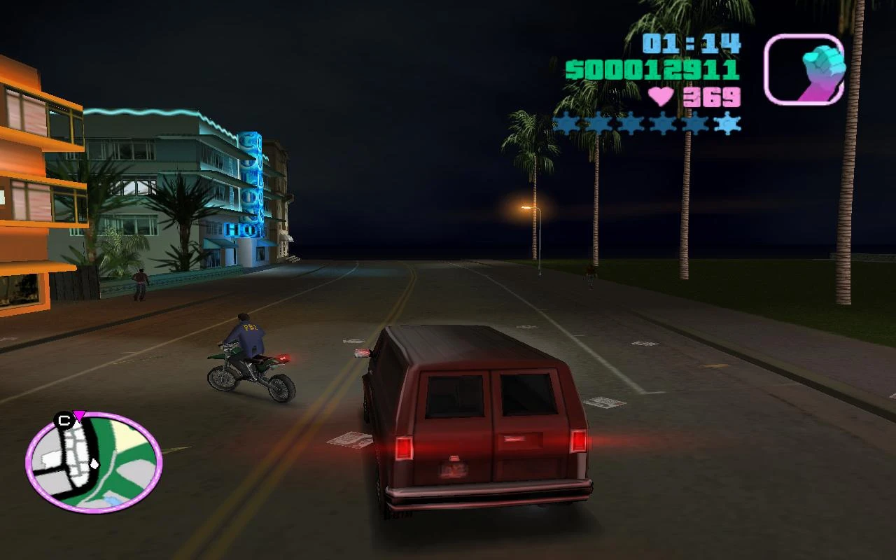 Grand Theft Auto: Vice City "Сброс копов перекраской машины прямо из кабины 1.4"