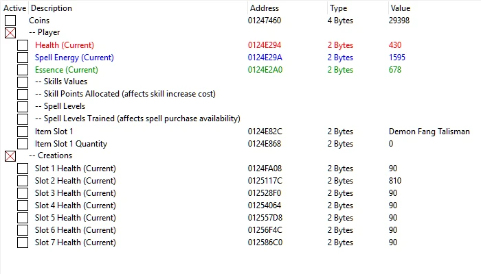Geneforge 5: Overthrow: Таблица для Cheat Engine [UPD: 18.01.2018] {sortajan}