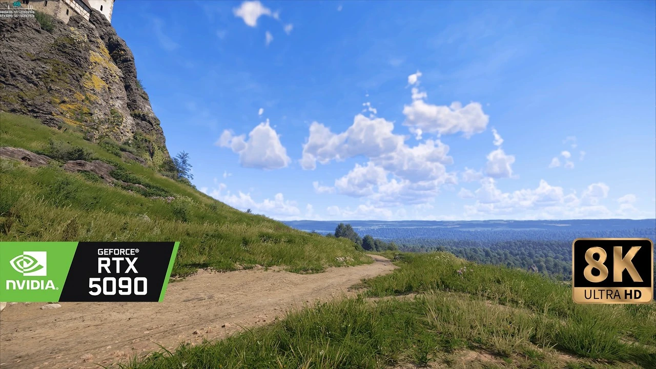 Фотореалистичная графика в Kingdom Come Deliverance 2 на RTX 5090 в 8K