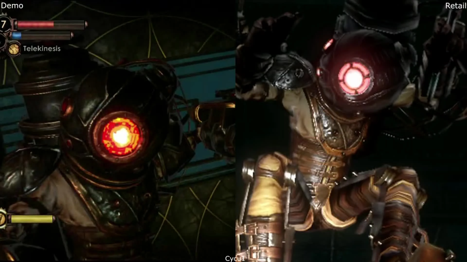 Сравнение графики - Bioshock 2 E3 2009 Demo vs Retail Xbox 360
