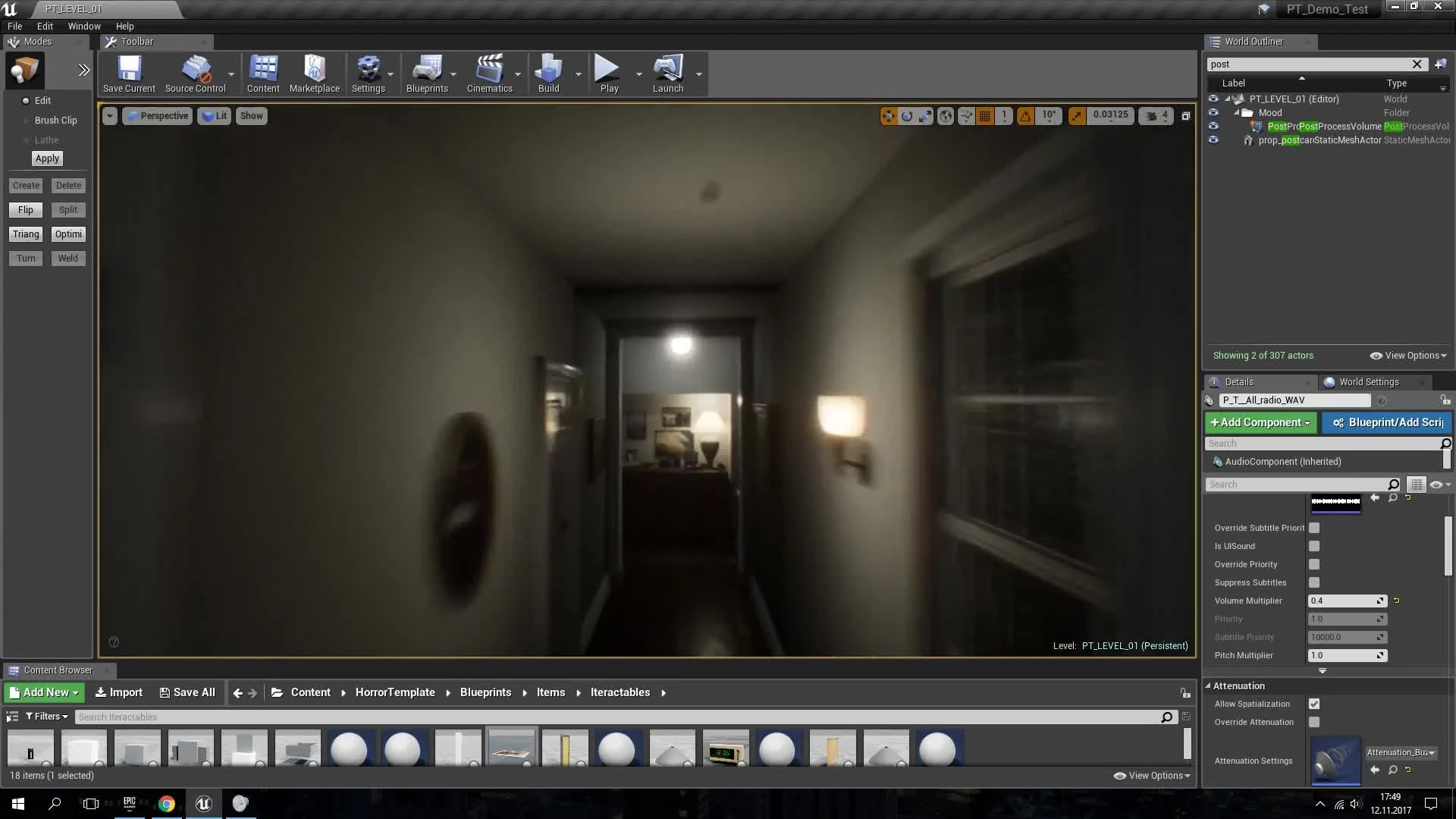 Кто-то воссоздает отмененную P.T. Silent Hills на Unreal Engine 4