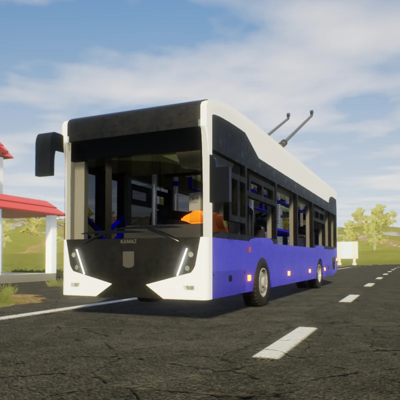 Brick Rigs "Троллейбус КамАЗ-62825 - 4 поколение"