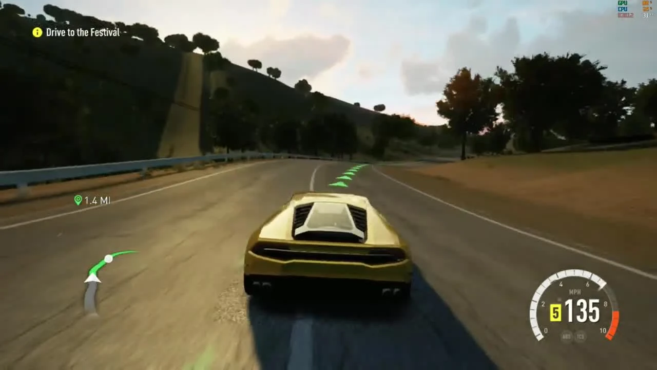 Геймплей Forza Horizon 2 на эмуляторе Xenia