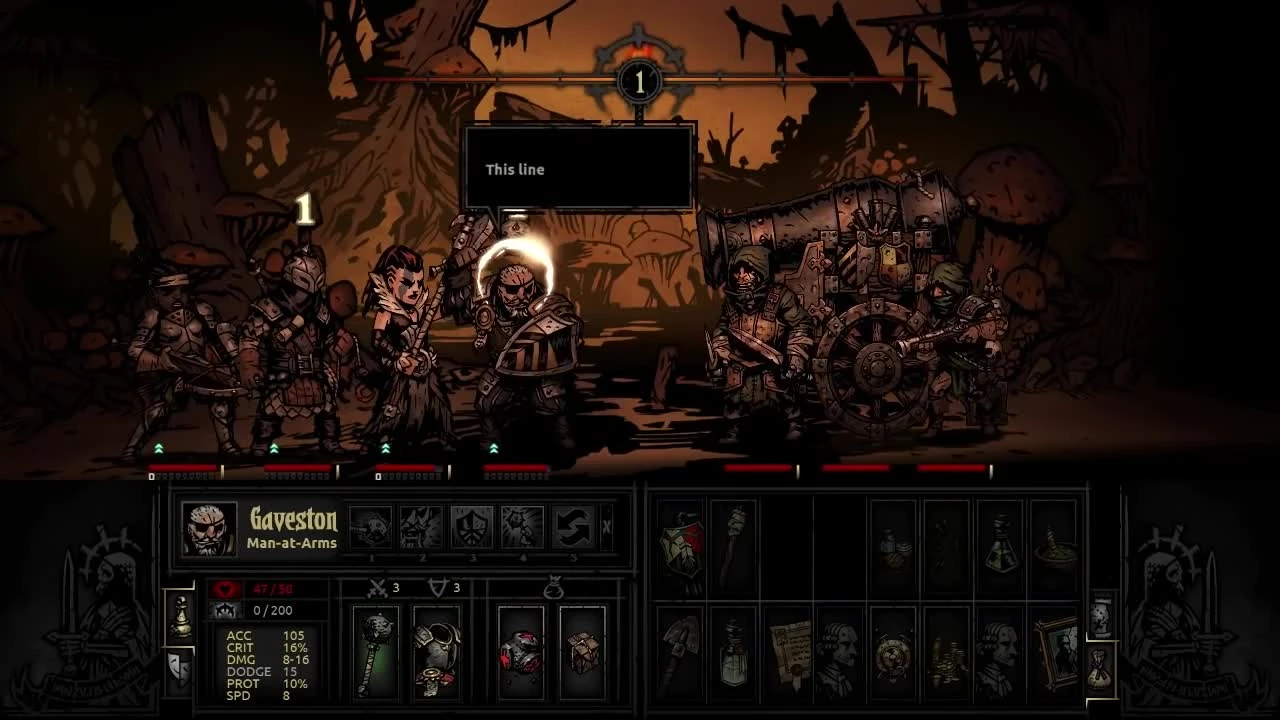 Darkest Dungeon - Рейд босса 8-ми футовая Бригада