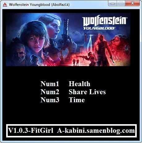 Wolfenstein: Youngblood: Трейнер/Trainer (+3) [1.0.3] {Abolfazl.k}