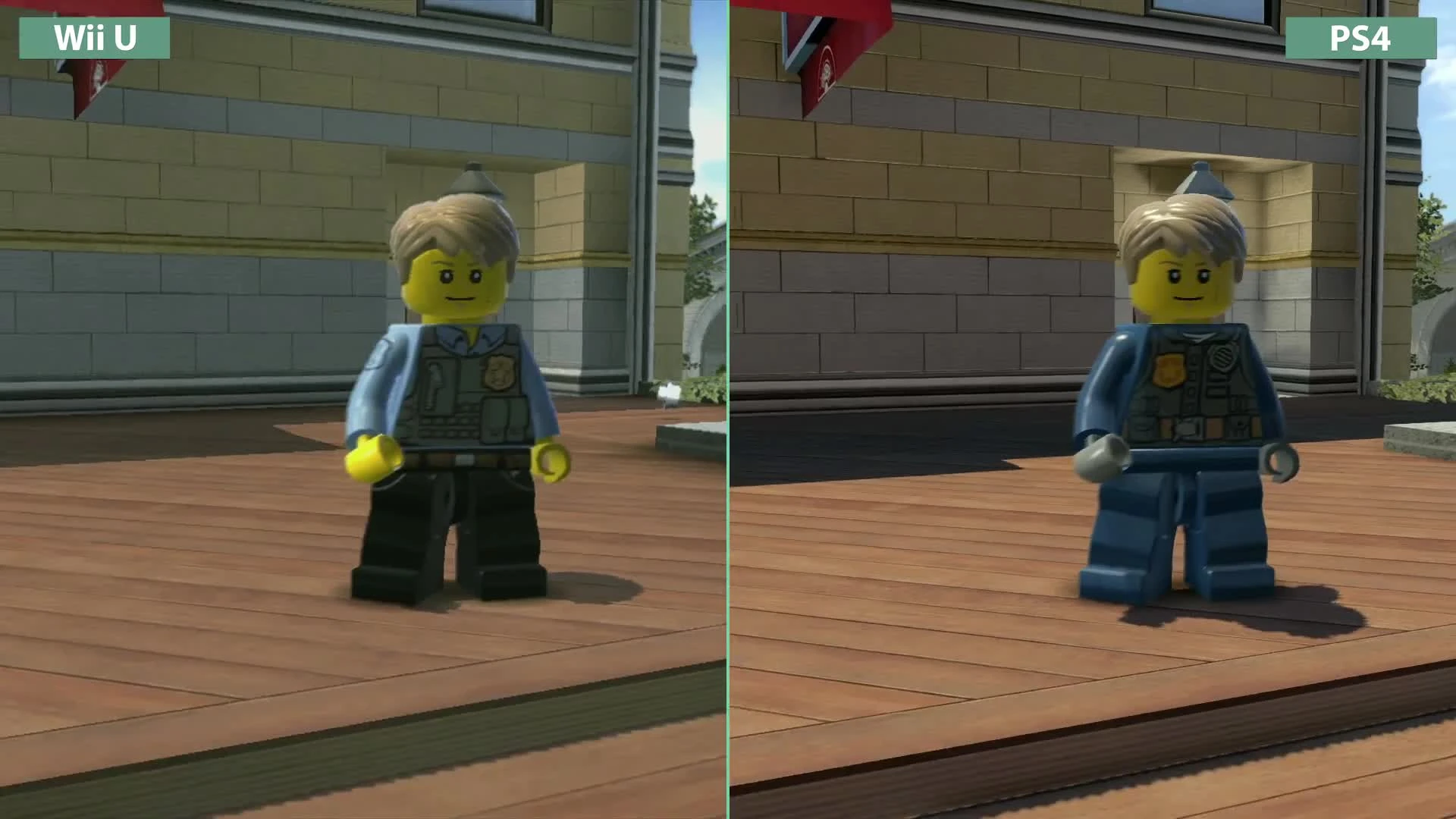 LEGO City Undercover - Сравнение Wii U vs. PS4 (Candyland)