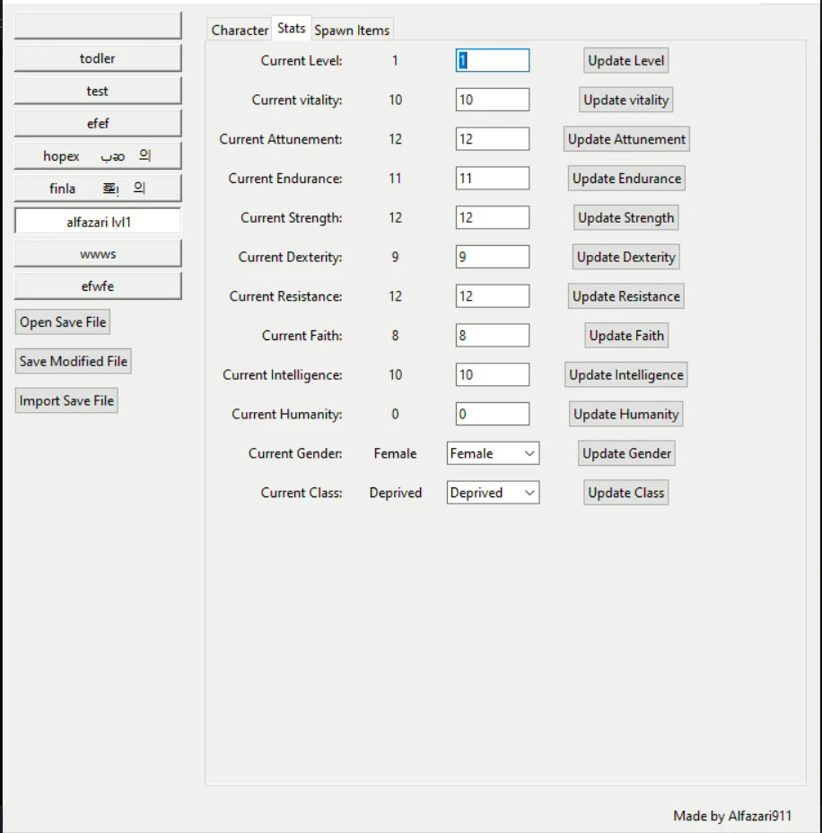 Dark Souls - Remastered " Редактор сохранений" [1.0] {Alfazari911}