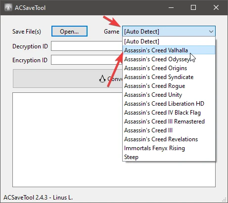 Assassin's Creed: Valhalla: Конвертер Сохранений / Save Games Converter (ACSaveTool) [2.4.3]