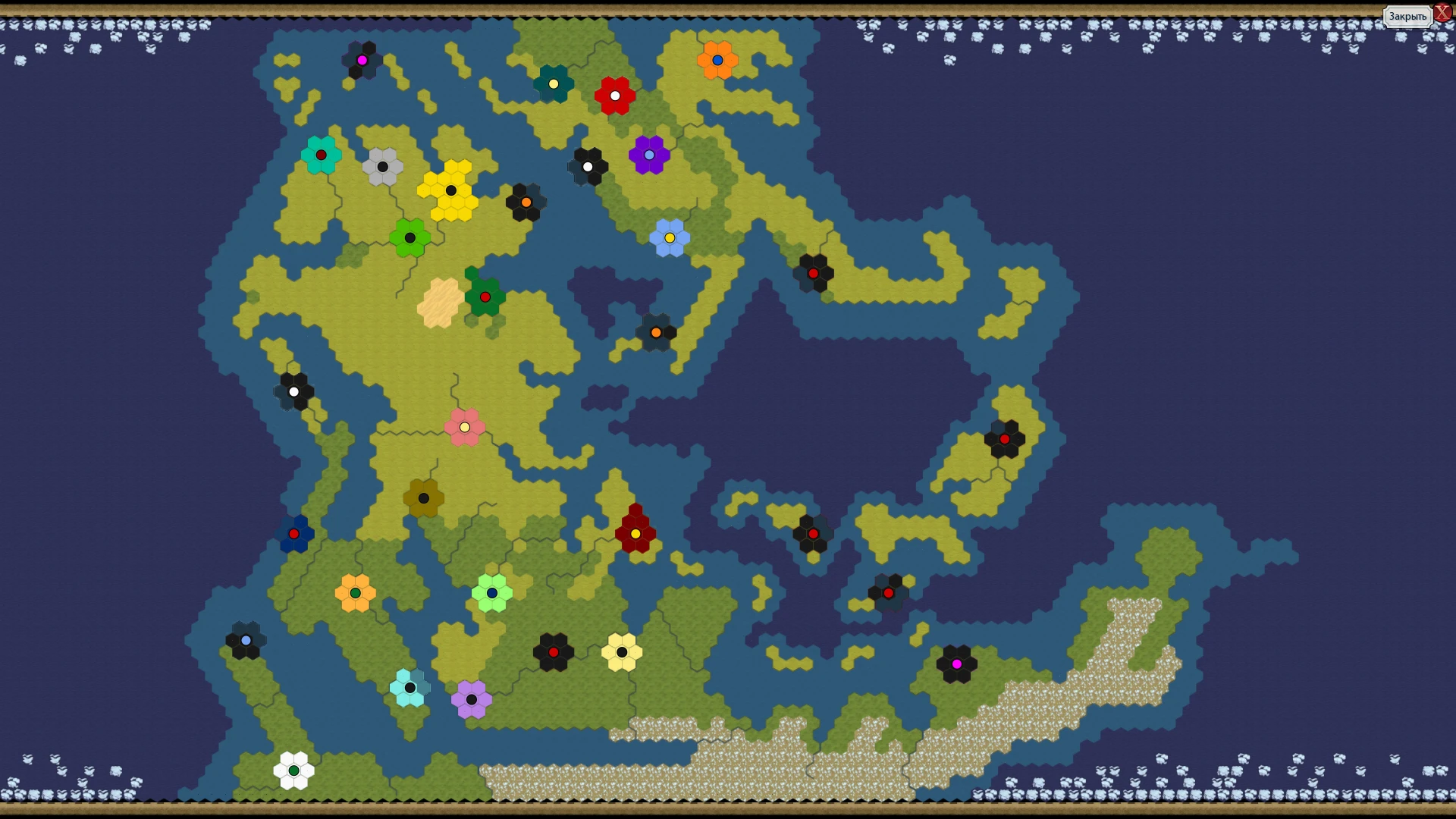 Sid Meier's Civilization 6 "Палеозойская эра (Карта) (Gathering storm. Rise & Fall. Vanilla) 4.0"