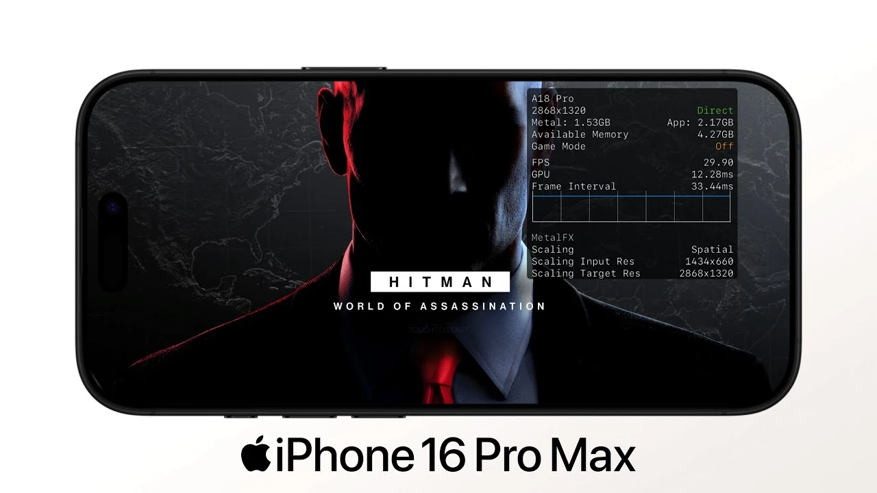 Появилось видео с демонстрацией Hitman: World of Assassination на iPhone 16 Pro Max с чипом A18 Pro