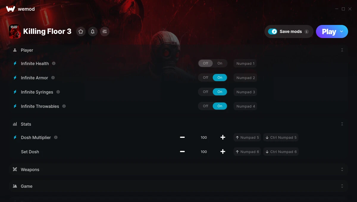Killing Floor 3 "Трейнер +14" [UPD: 28.07.2025] {GreenHouse / WeMod}