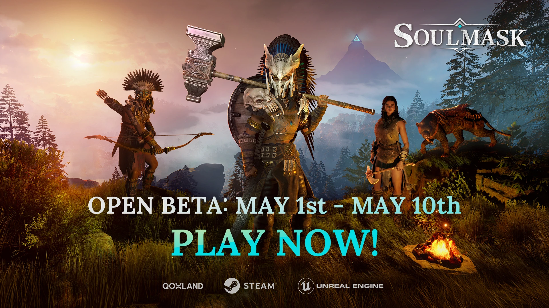 Для выживача Soulmask стартовало ограниченное по времени глобальное игровое тестирование на ПК