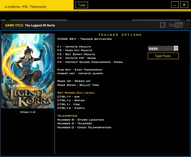 The Legend Of Korra: Трейнер/Trainer (+16) [1.0] {LinGon}