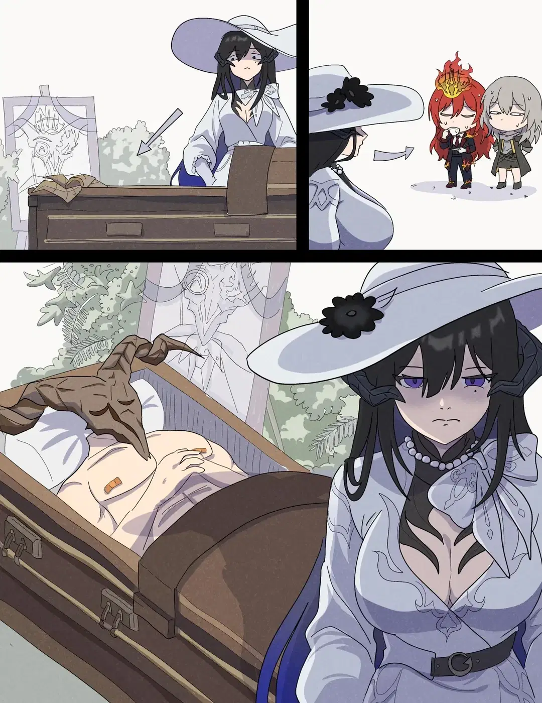 На похоронах Герцога инфернального огня