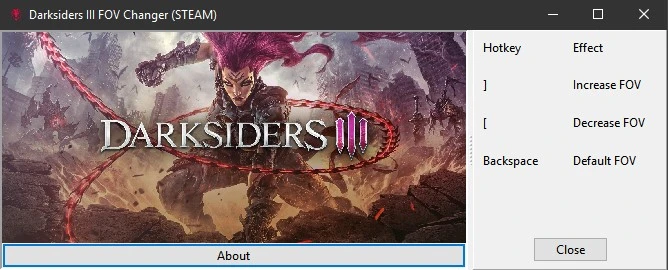 Darksiders 3 "DSIII FOVChanger - изменение угла обзора "