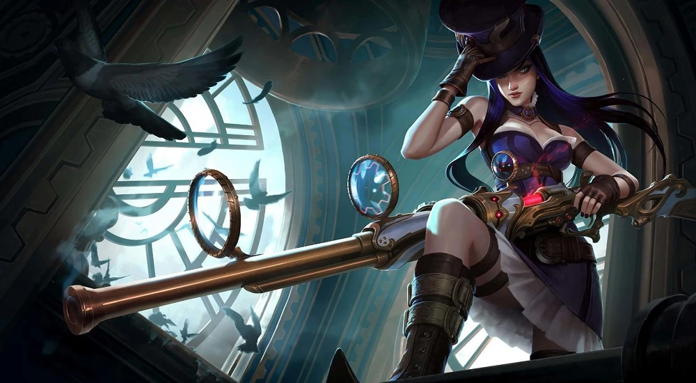 Косплей на Кейтлин из League of Legends