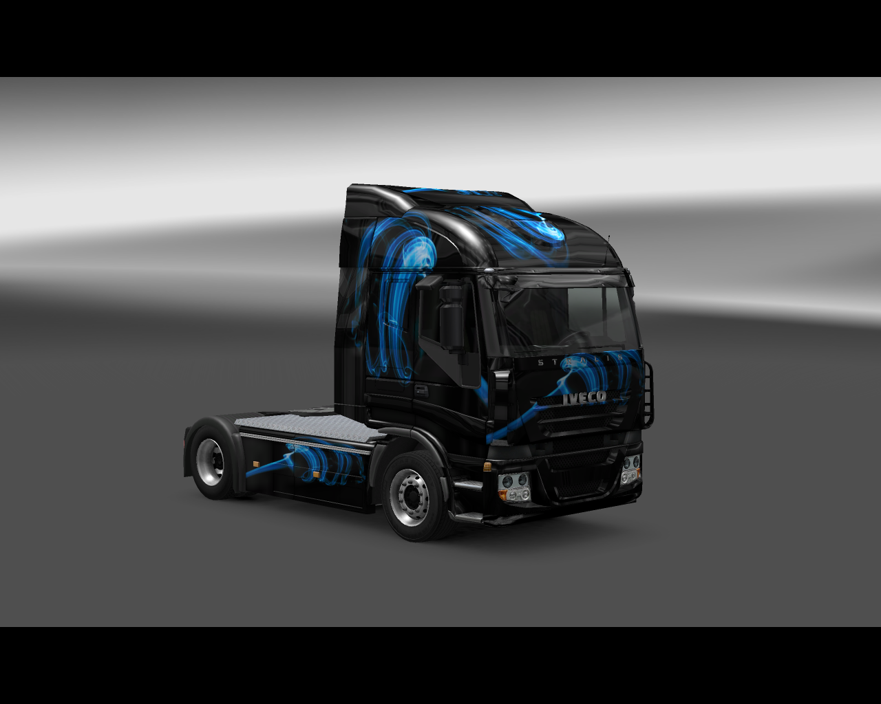 Euro Truck Simulator 2 "Skin Iveco Stralis Shadow Blue by Atreck"