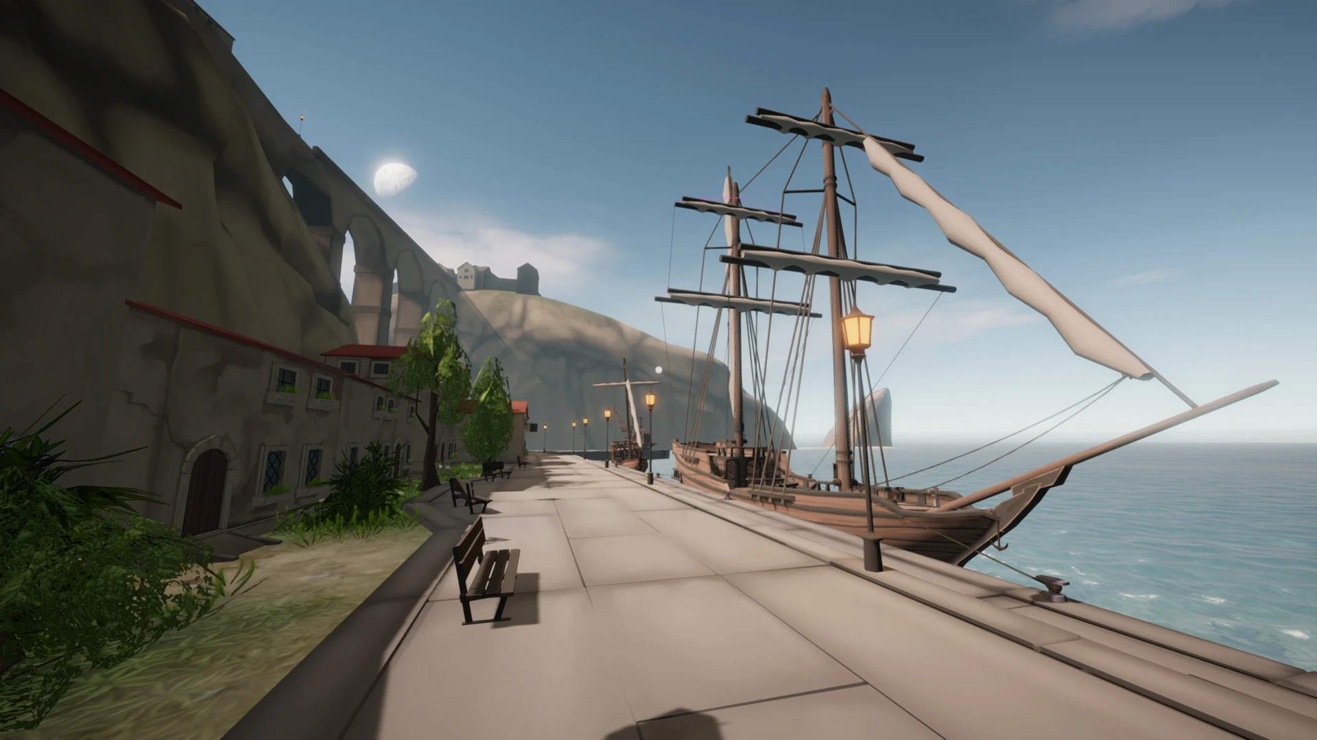 Игровой процесс симулятора мореплавания Sailwind