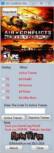 Air Conflicts ~ Vietnam: Трейнер/Trainer (+4) [1.0.115.419] {MrAntiFun}