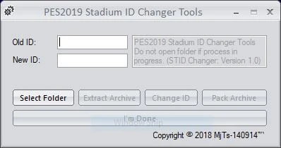 PES 2020 "Stadium ID Changer Tools by MJTS-140914"