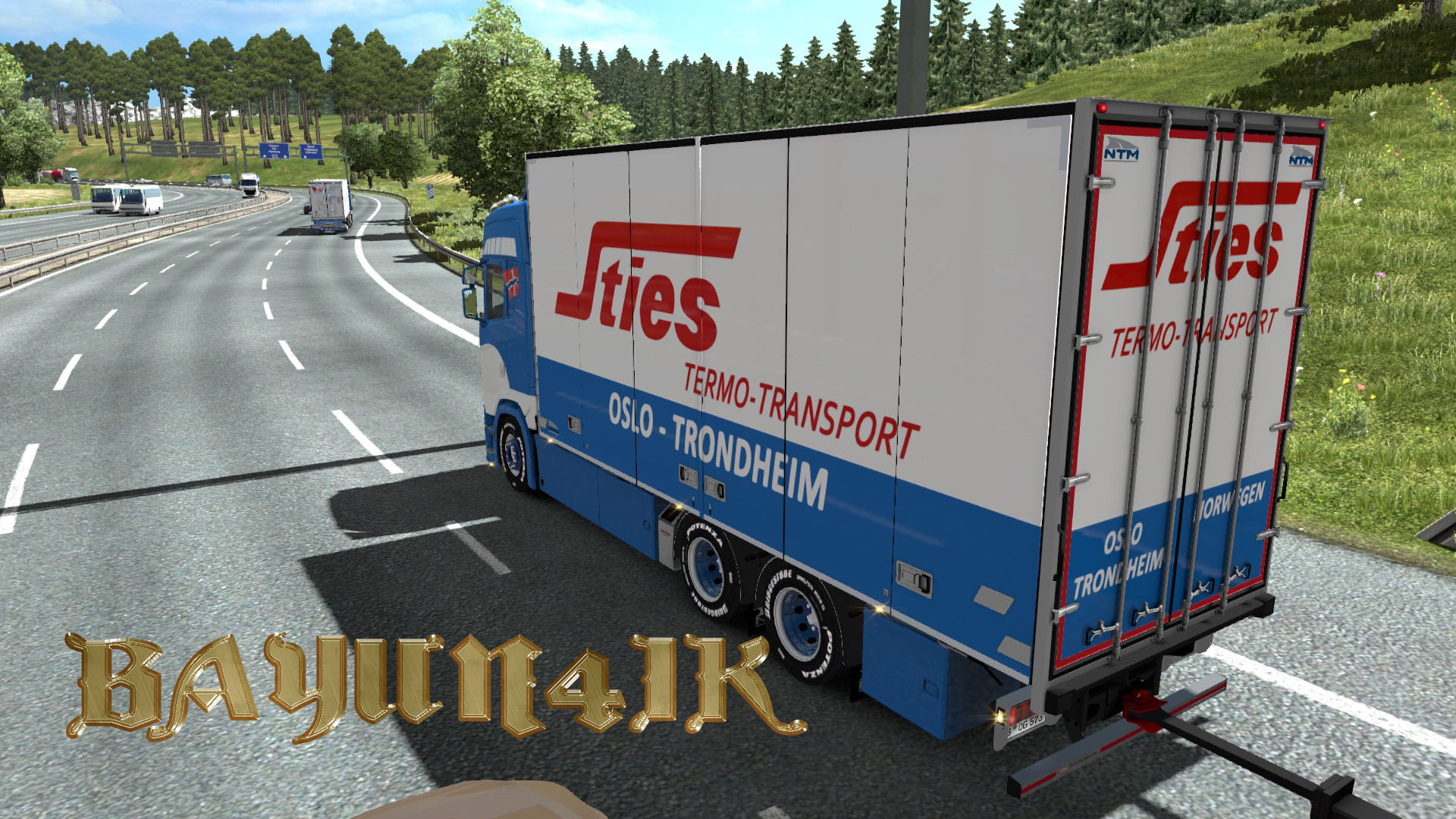 Euro Truck Simulator 2 "Скин Sties для грузовика Scania S 2016 SCS и тандема"