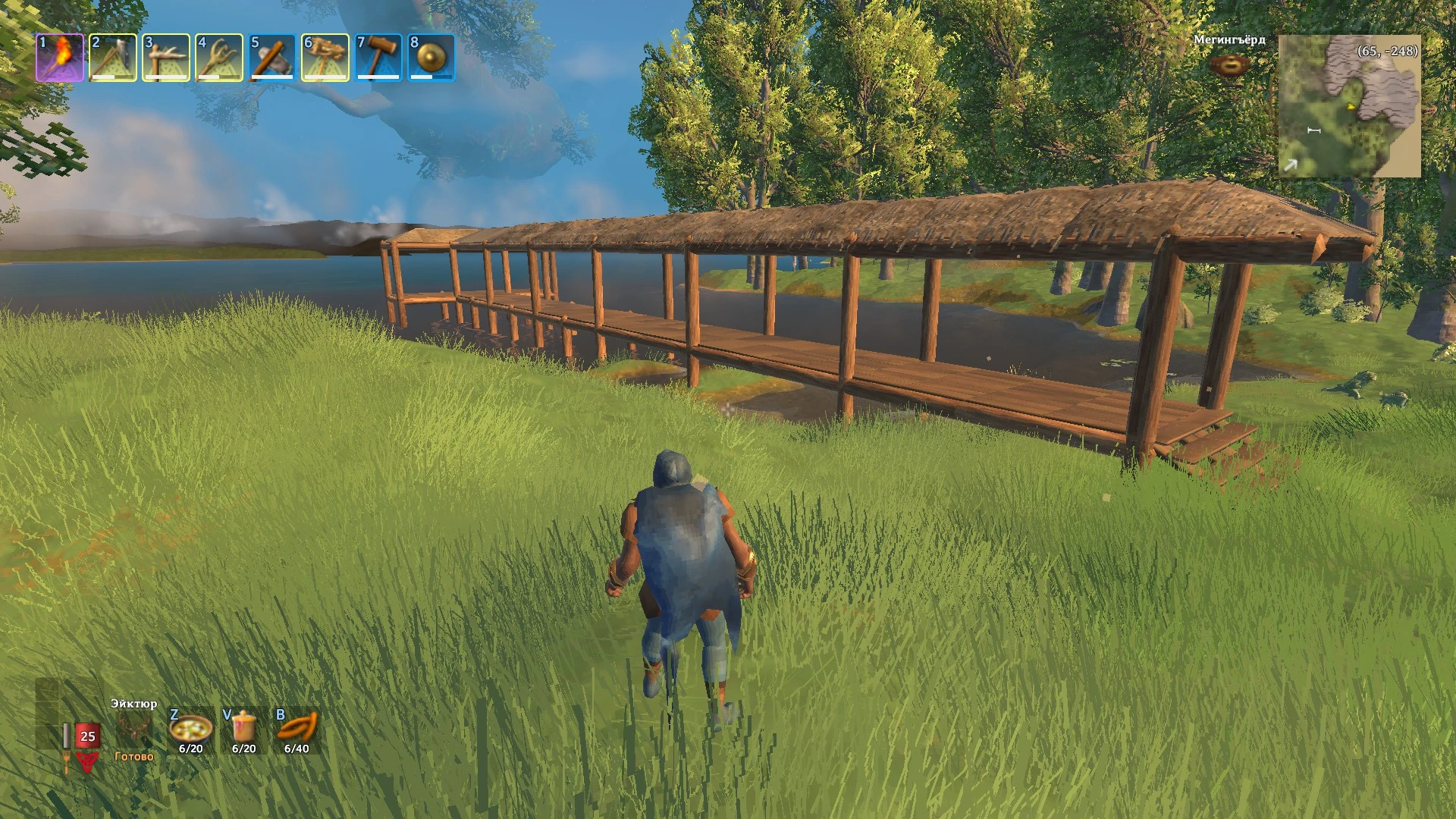 Valheim "Большая ферма и дом"