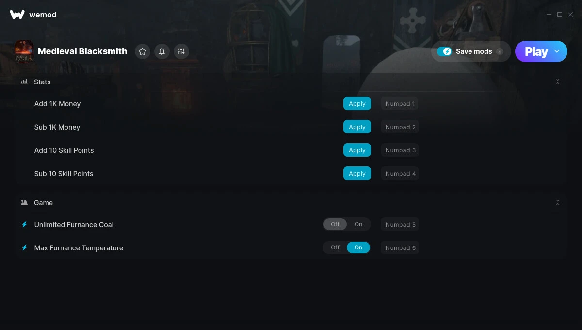 Medieval Blacksmith "Трейнер +6" [UPD: 02.08.2025] {STiNGERR / WeMod}