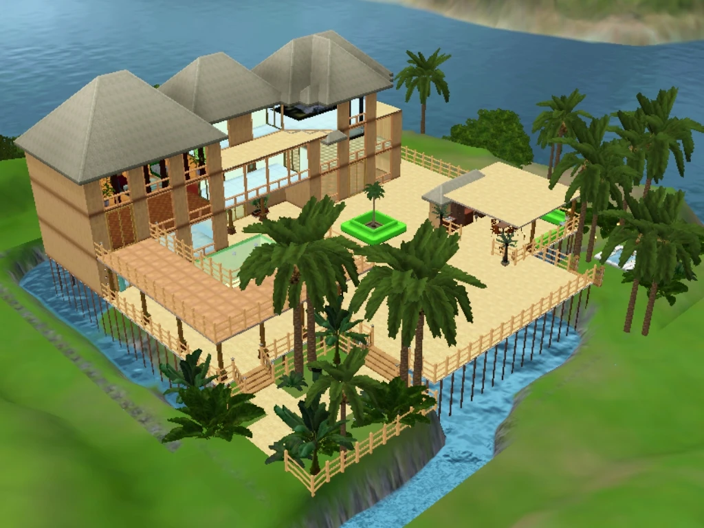 Sims 3 "Тропический домик"