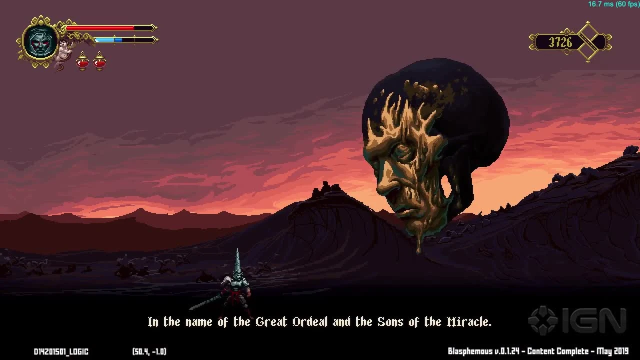 7 минут геймплея 2D платормера - Blasphemous