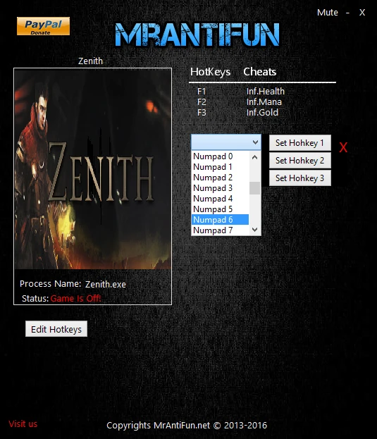 Zenith: Трейнер/Trainer (+3) [1.00] {MrAntiFun}