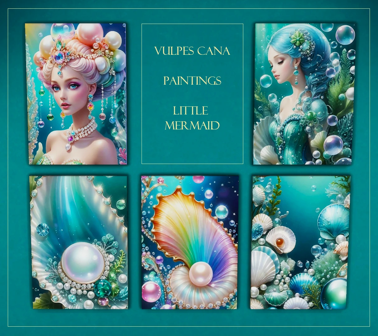 The Sims 4 "Сборка модов - набор картин маленькая русалочка"