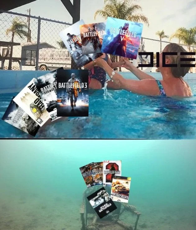 Неправильные ориентиры DICE