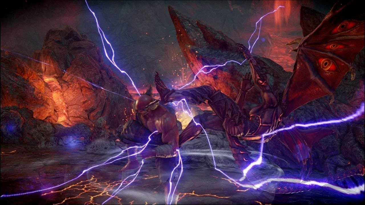 Как выглядит битва между Казуей и Хейхачи без ХУДа