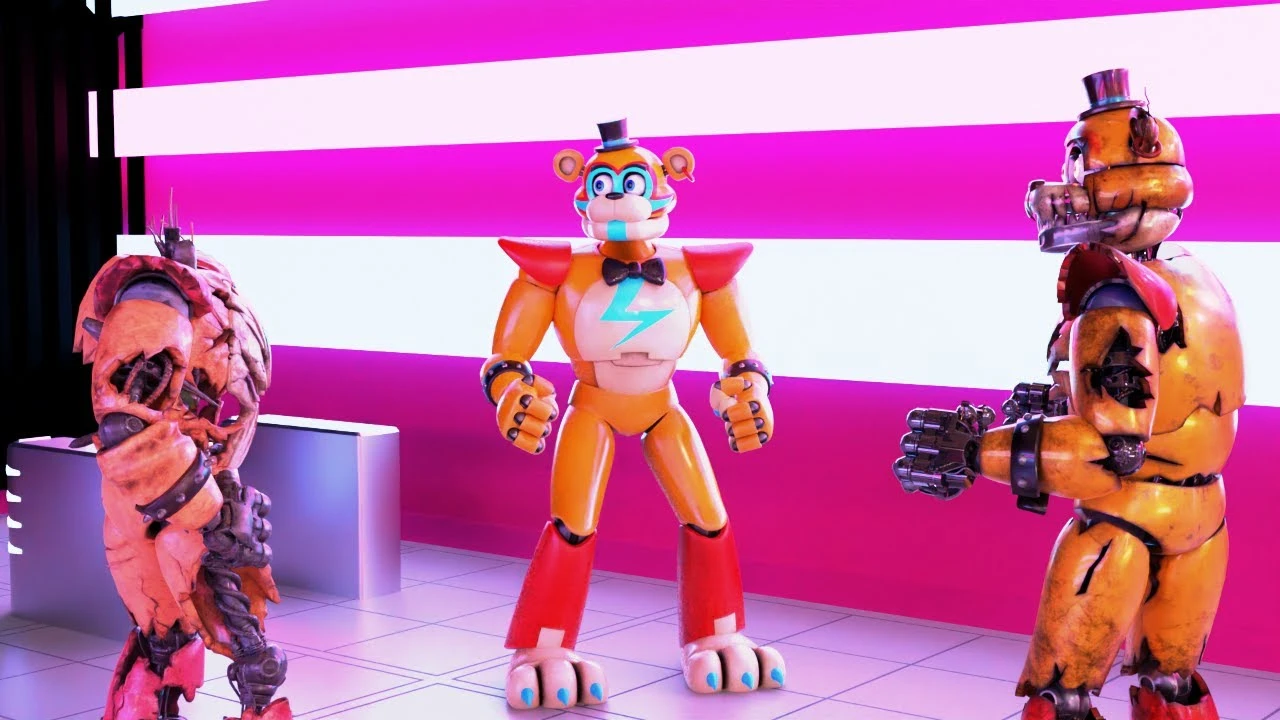 Гламурные аниматроники встречают разбитых из дополнения "Руины"