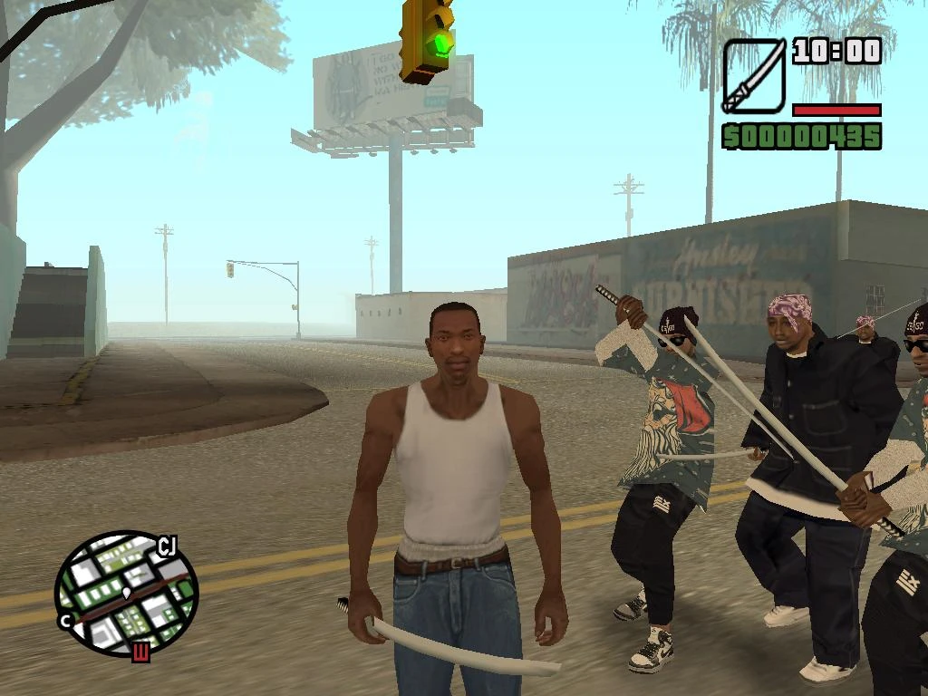 Grand Theft Auto: San Andreas "Всеобщее вооружение всех жителей Сан Андреса на выбор (SA) 1.0"