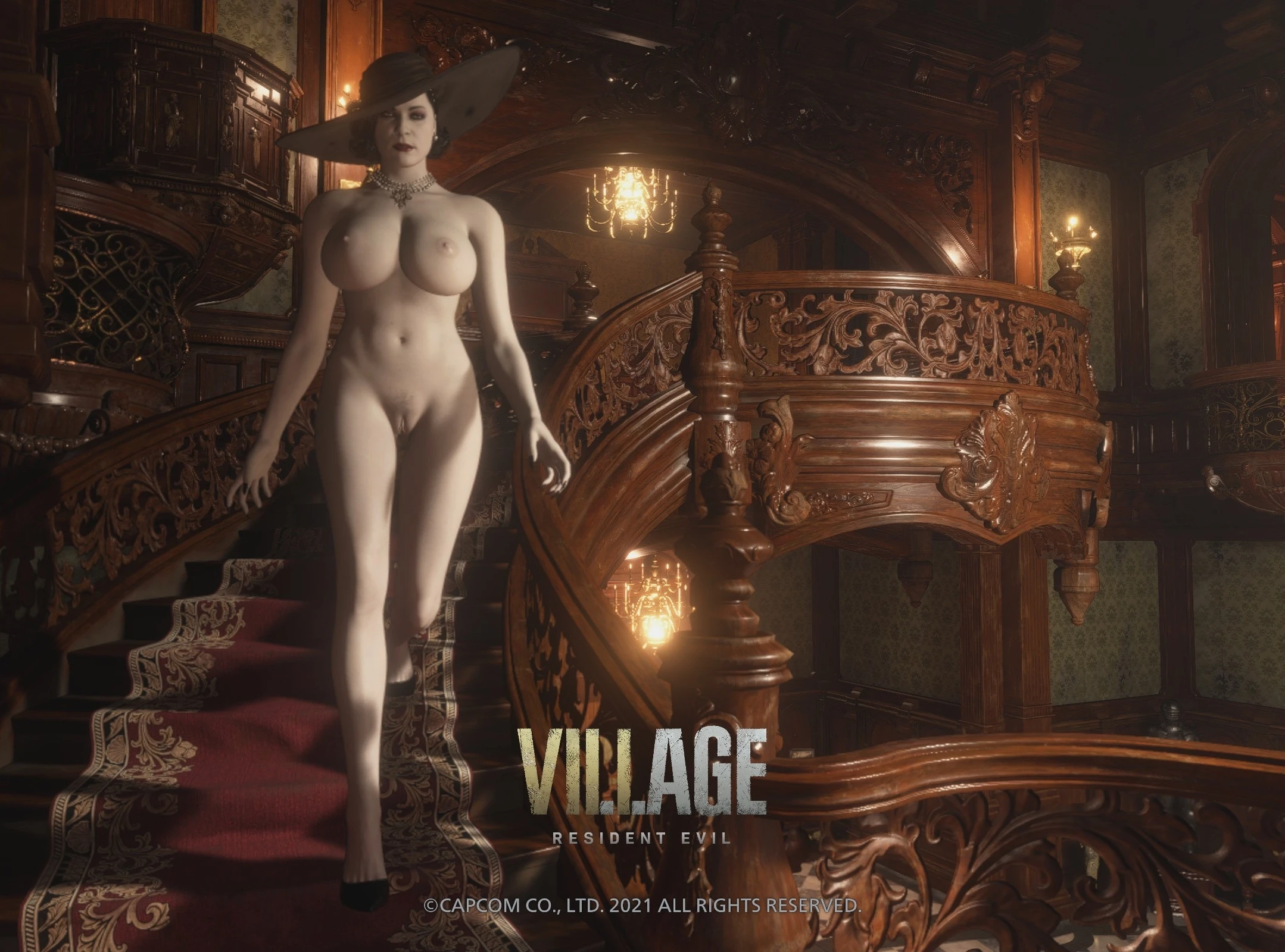 Resident Evil: Village "Голая Леди Димитреску" [v2.0] {Grogu}