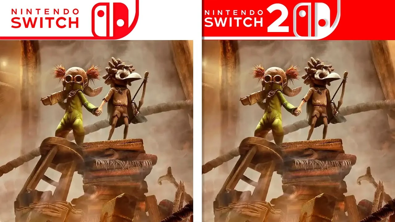 Сравнение графики Little Nightmares 3 на Switch и Switch 2