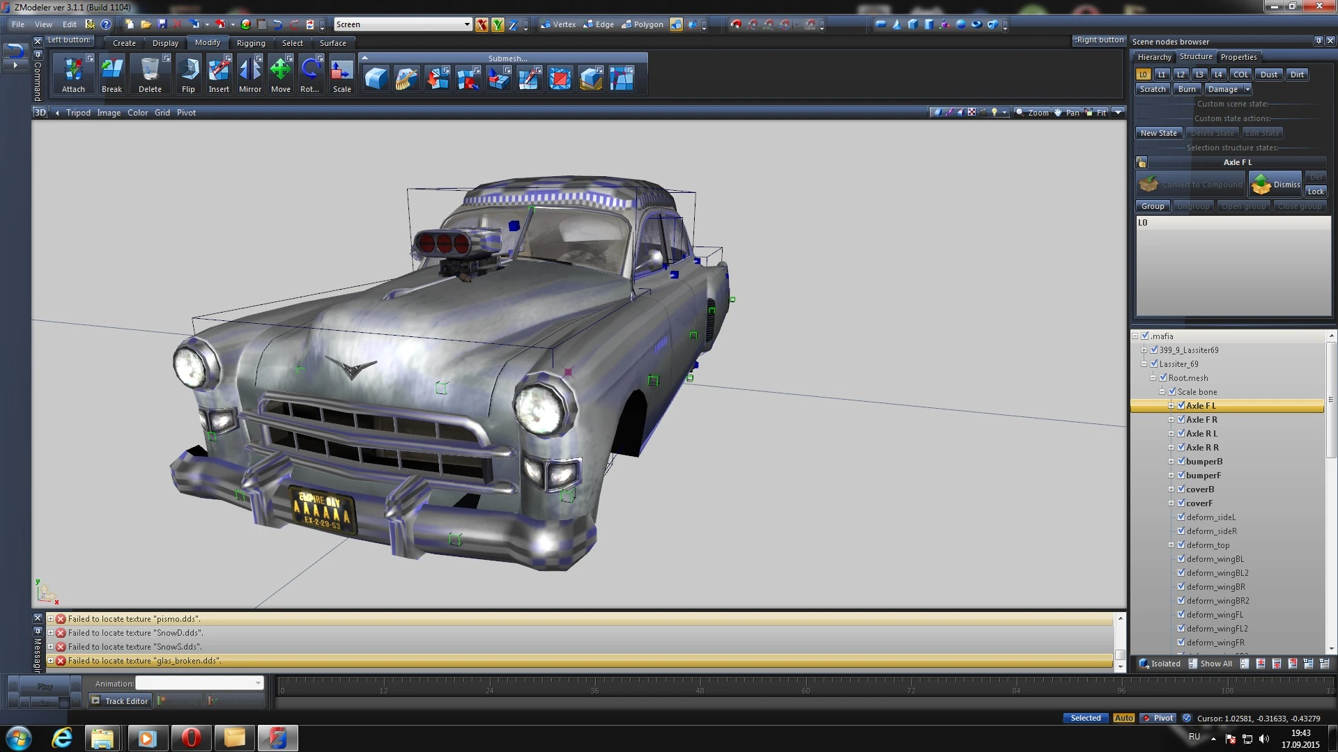 Mafia 2 "zmodeler 3 с поддержкой Mafia 2"