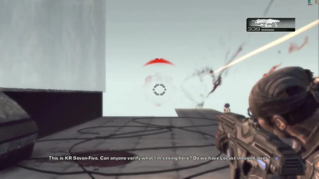 Пример работы Gears of War 2 на эмуляторе XBOX 360