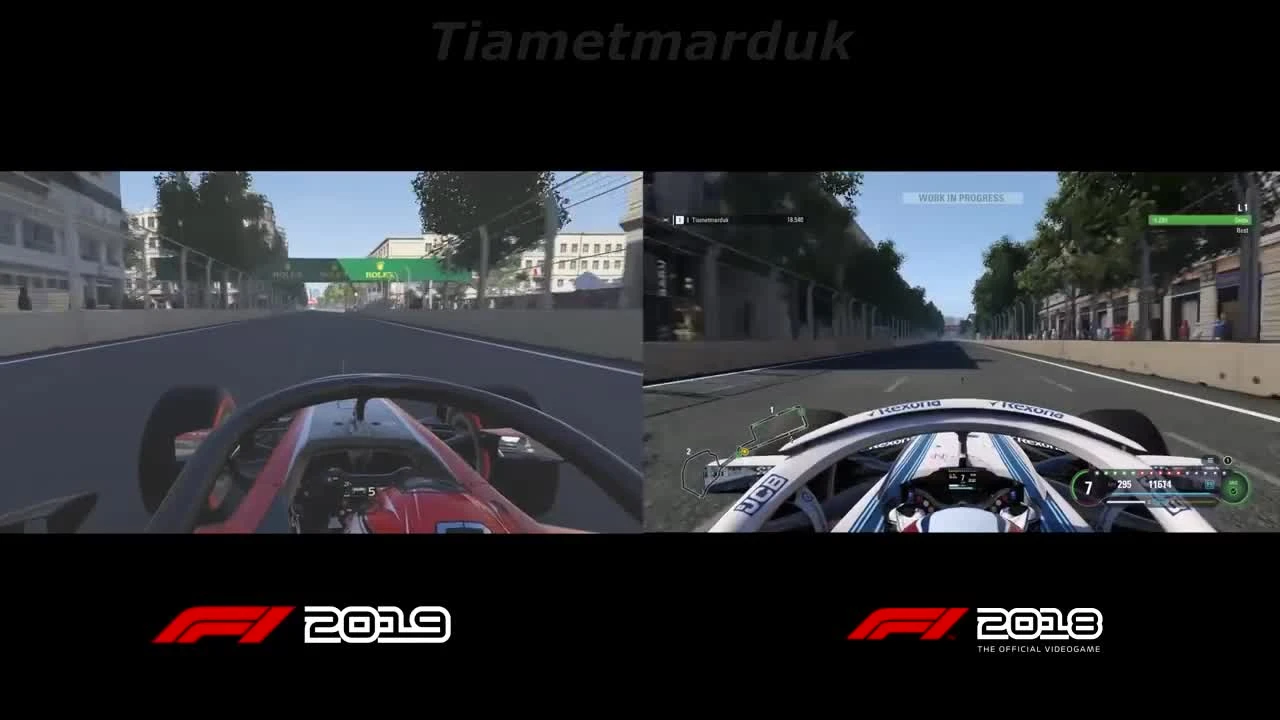Геймплей F1 2019: Formula 2 vs Formula 1
