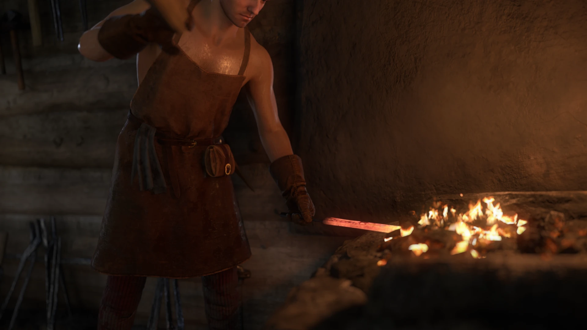 Kingdom Come: Deliverance 2 "Кузнечный фартук без рубашки"