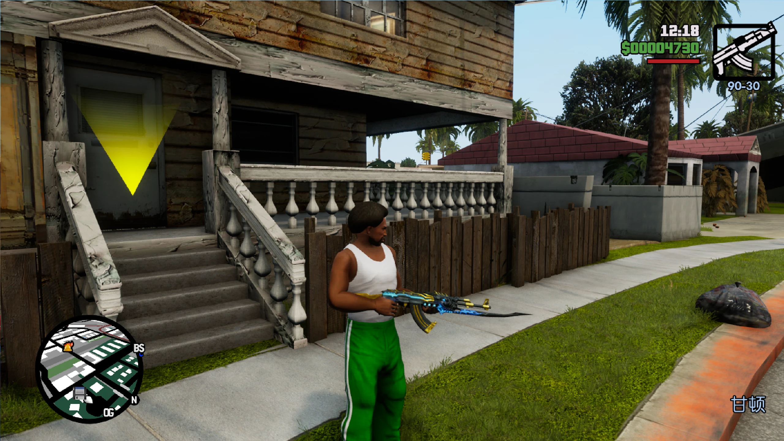 Grand Theft Auto: The Trilogy (San Andreas) "Замена AK47-Beast на AK47 из игры CrossFire"