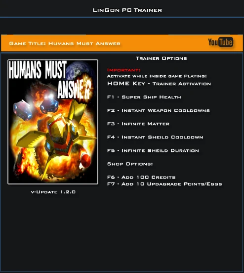 Humans Must Answer: Трейнер/Trainer (+6) [1.2.0] {LinGon}