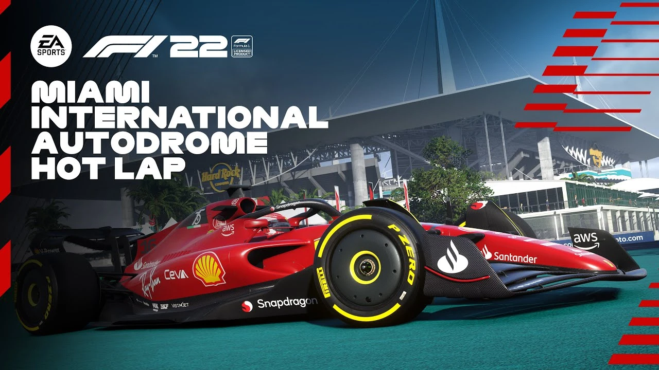 Опубликован геймплей заезда F1 22 по трассе Международного автодрома Майами