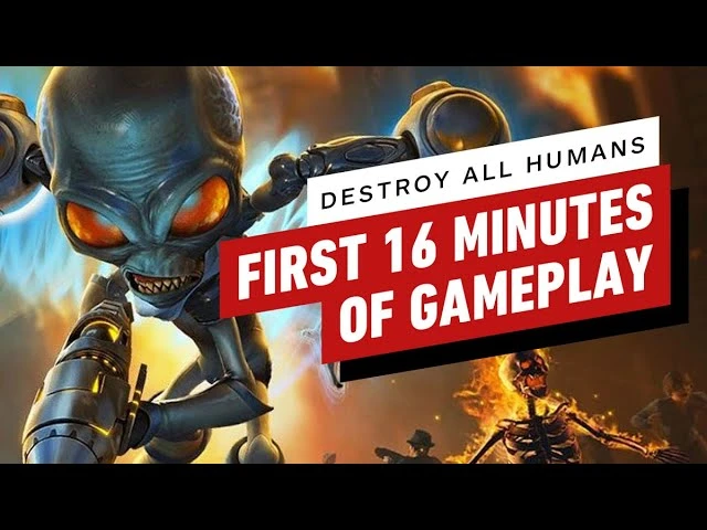 Первые 16 минут ремейка Destroy All Humans!
